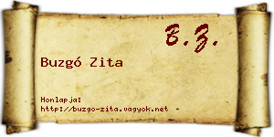 Buzgó Zita névjegykártya